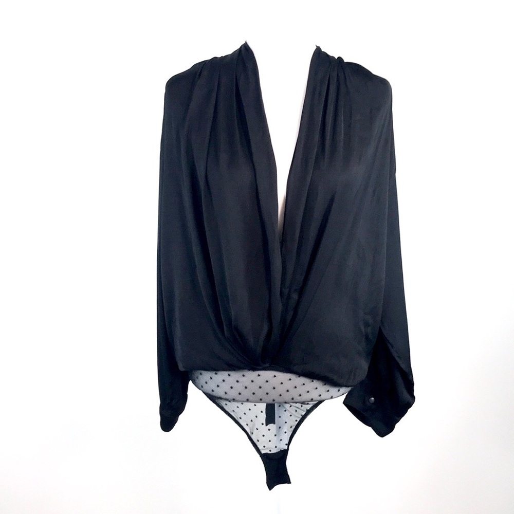 Free People Ladylikelady Black Bodysuit. Size: S - Picture 2 of 8